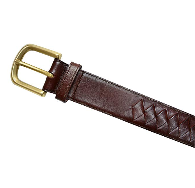 796 - Toneka Men's Woven Braided Leather Belt with Solid Brass Buckle –  Toneka Lifestyle
