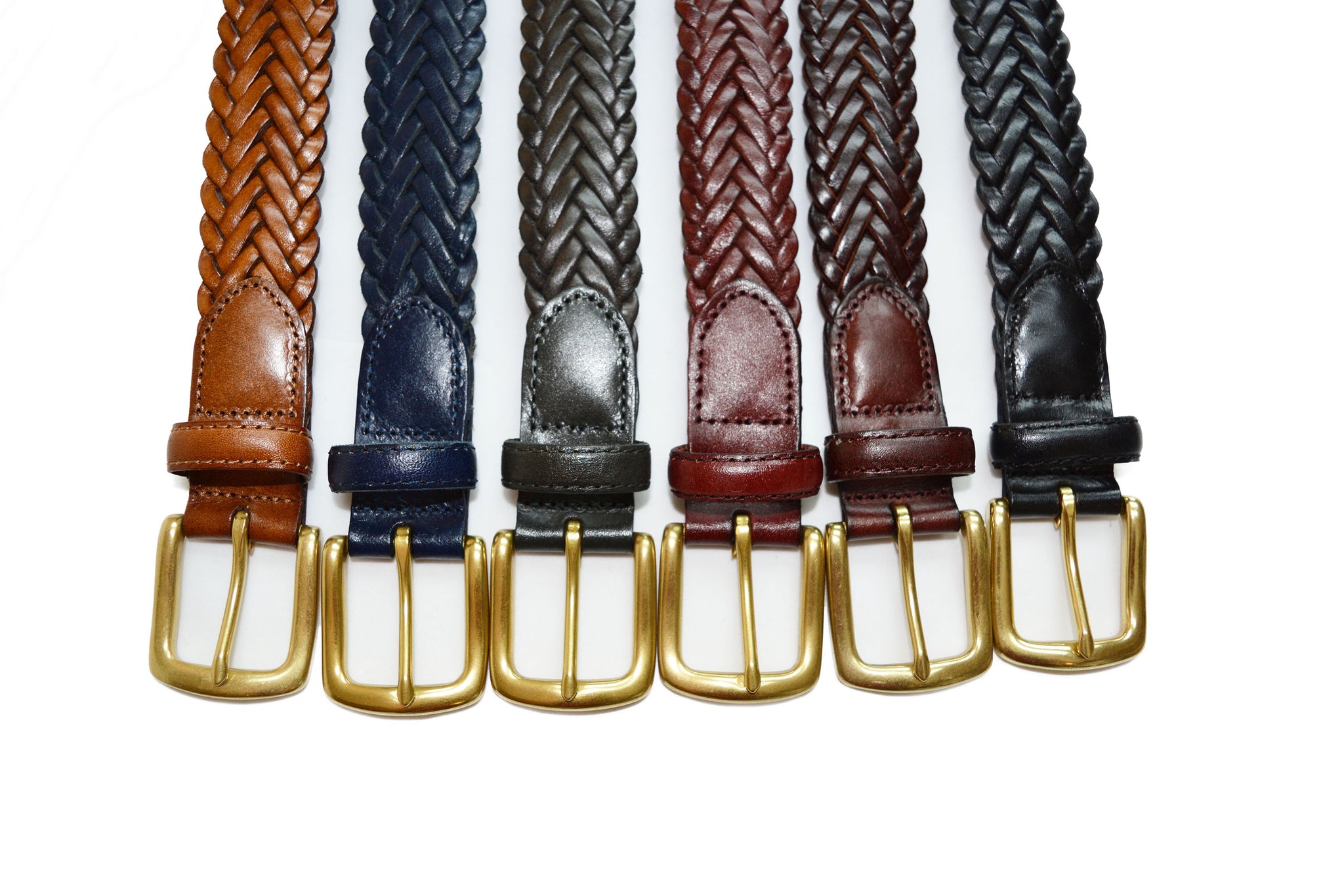 Braided Leather Belt Belts Vintage Leather Goods Woven 