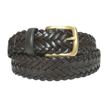 796-DK-GREY Toneka gentleman dark grey with hints of brown braided leather belt