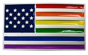 FL Men's USA Flag Plaque Buckle fits 1.5" belt